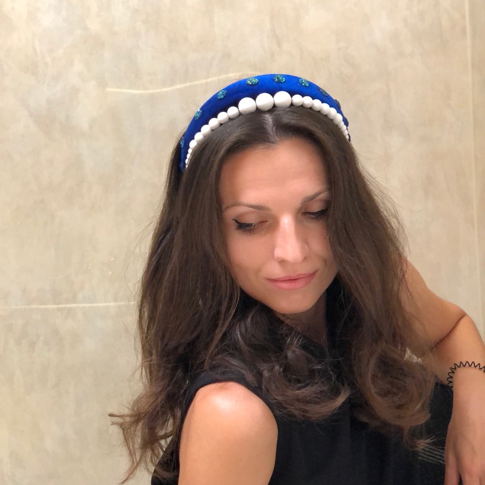 NEW Velvet Headband Rhinestone
